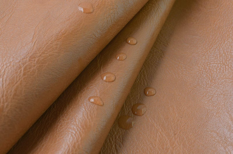 Wento Thick 2 Yard Faux Leather Soft Skin Grain PU Fabric for Furniture Cover  Reupholster Sofa Chairs  Cushions  Vinyl Upholstery (2 Yards  Camel Tan) - Image 4